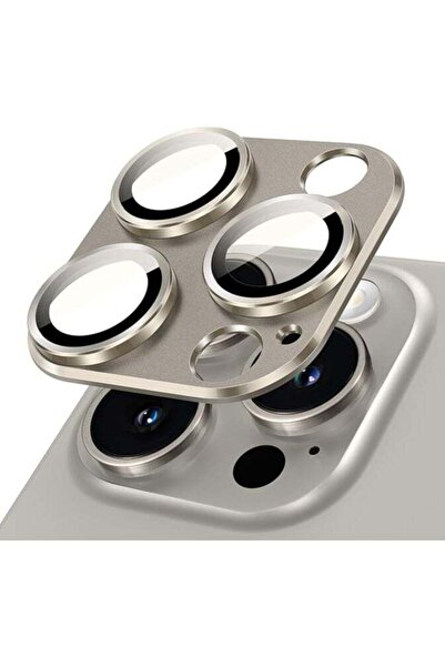 Generic For iPhone 16 Pro/16 Pro Max Camera Lens Protector - Titanium