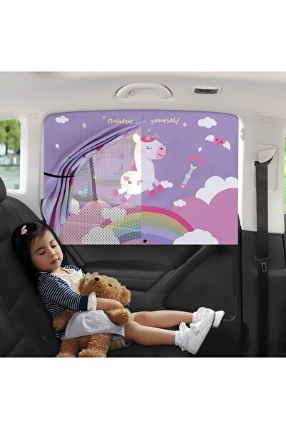 KASTWAVE مظلة شمسية جانبية للسيارة للأطفال - غطاء شمس مغناطيسي مزدوج الفتحات ...