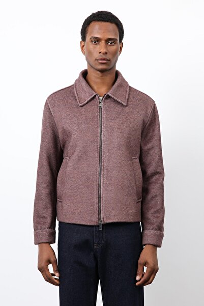 Antioch Burgundy Wool Blend Men's Jacket