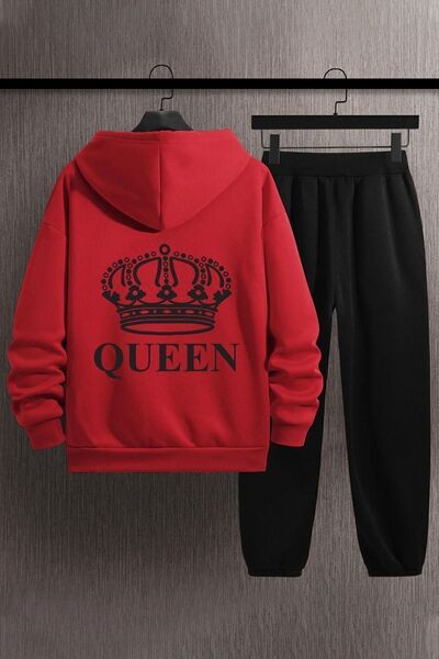 trendypassion Unisex Quenn Printed Tracksuit Set