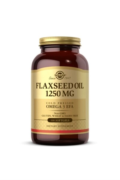 Solgar Flaxseed Oil 1250 Mg 100 Capsules
