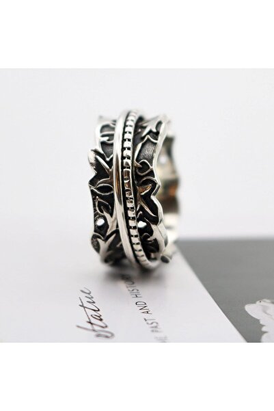 OSIRION Joy & Overflow - Sterling Silver Spinner Ring S925 (EU60)