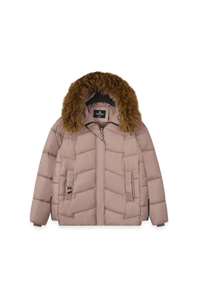 SETTY KOOP Women’s Plus Size Flattering Slim-Fit Look Puffer Jacket with Faux Fur Hood, 3XL–7XL