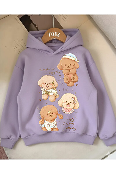 Touz Moda Νεανικό χαριτωμένο ζωικό μπλουζάκι με κουκούλα με 3 κλωστές