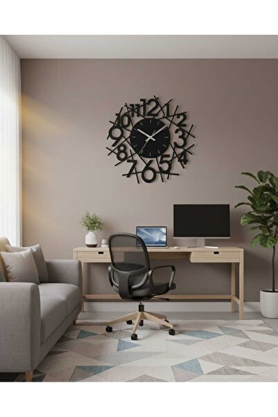 rodosto atolye çubuk görselli ahşap duvar saati