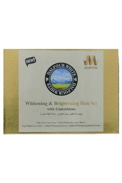 Morven مجموعة دالفور وايت لتبييض البشرة والعناية المكثفة بها