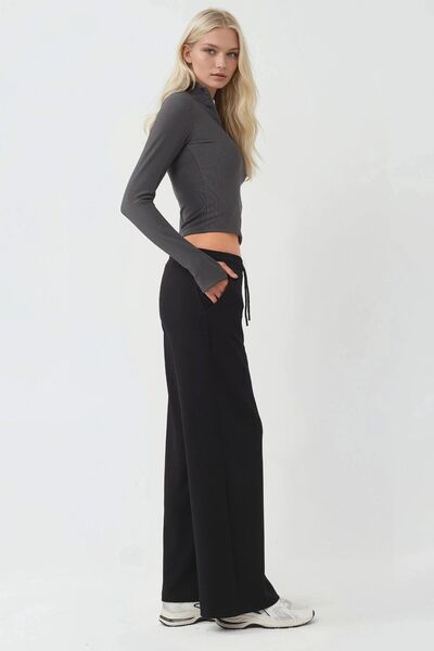 Hiccup Ελαστικό παντελόνι Palazzo με μαλακή υφή