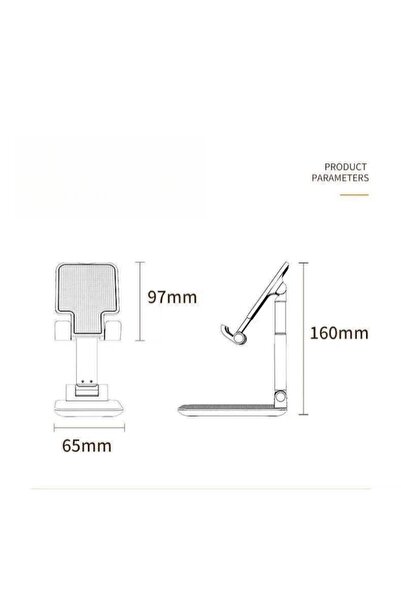 Generic Cell Phone Stand Phone Holder for Desk, Rotatable Adjustable Height Mobile