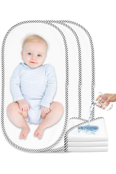 Generic BokSung Reusable Portable Baby Changing Pad Liners 23.6 x 11.8 in, Leakproof Washable Flannel