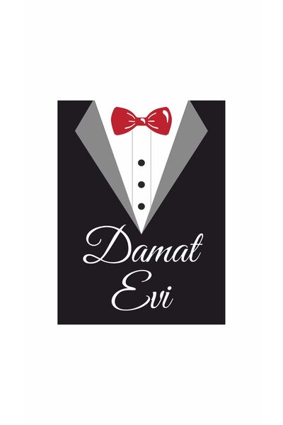 Gokco Damat Evi Kapı Süsü Smokin Konsept
