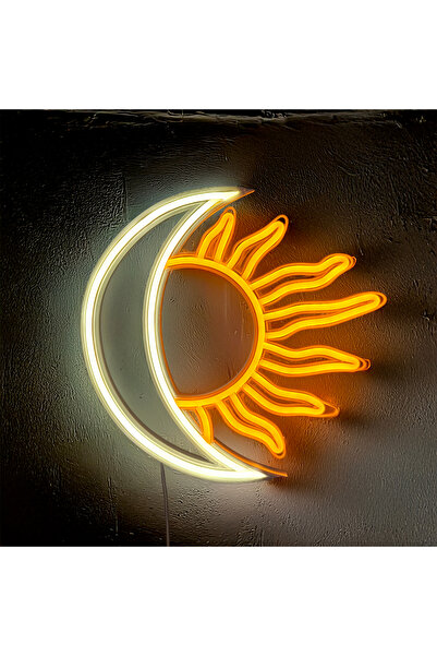 Cata Ay ve Güneş Neon Led 3D Baskı