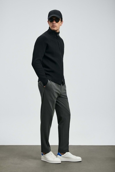 Lufian 112190329 Simon Smart Men's Chino Pants Slim Fit Men's Pants Green