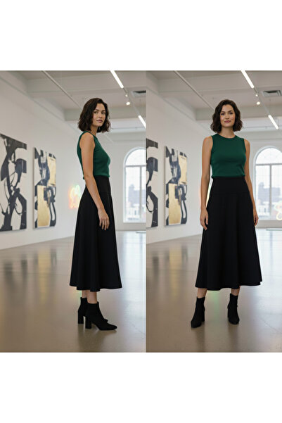 FV Γυναικεία φούστα με ψηλόμεσο κούρεμα Selanik