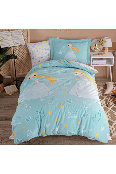 Hobby Set cuvertură de pilota din poplin pentru o persoană, verde prințesă