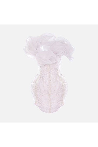 Enchanté Sori WHITE COUTURE MINI DRESS