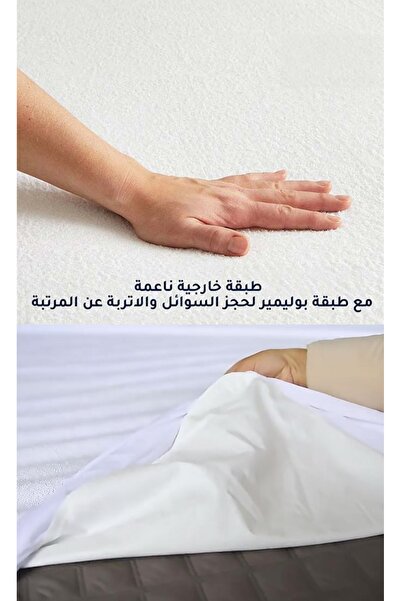 SLEEPLAND Package (Hotel-style mattress topper 200x160 cm, 14 cm high + Mattress protector 200x160 cm + Two hotel-style pillows)