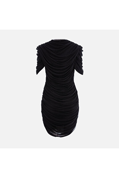 Enchanté Sori ROCHIE MINI NEAGRĂ CU VOLANELE