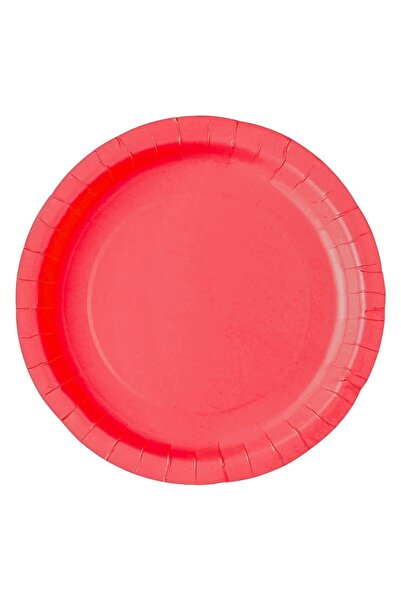 OEM Red Cardboard Plates 23cm - 10pcs