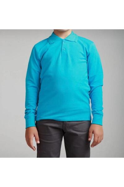 ÜMİTEKS KİDS CLUB تي شيرت مدرسي - قميص بولو من القطن الممشط 100% قطن بأكمام ط...