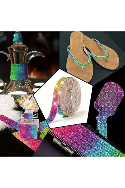 OEM Rainbow Rhinestone Sticker Sheet 20x20cm