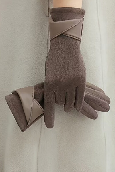 Pinty Design Yapay Süet Kadın Kışlık Eldiven