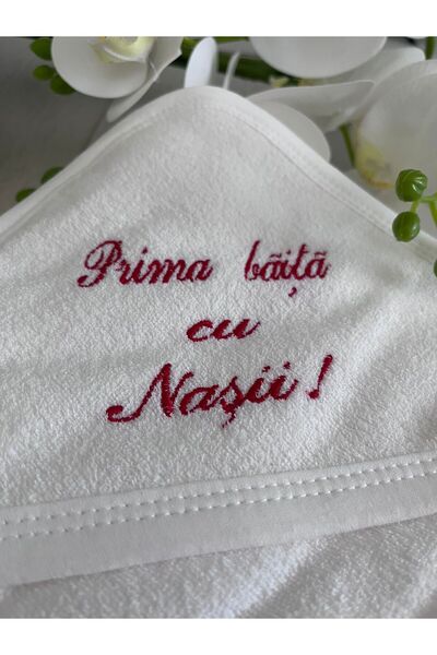 GabrielleBebe Prosop Prima Baita cu Nasii Brodat Culoare Personalizata