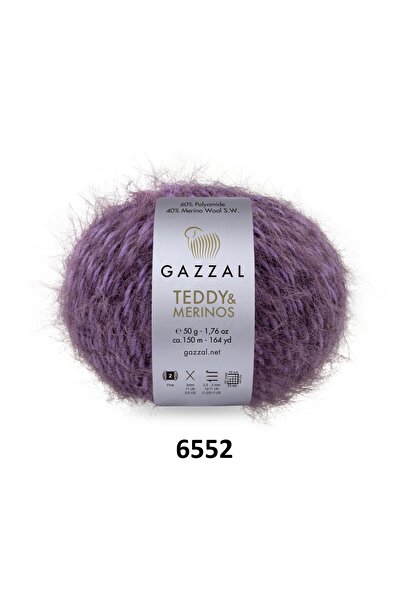 GAZZAL İPLİK Gazzal Teddy Merino Premium Πλεκτικό Νήμα Πολυτελείας 5 Τεμαχίων...