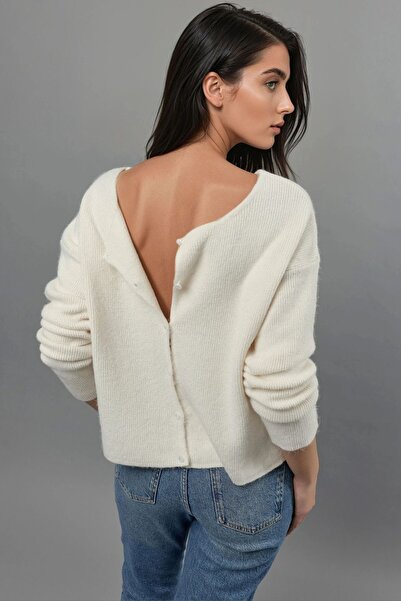 Hiccup Πλεκτή ζακέτα διπλής χρήσης με κουμπιά με λαιμόκοψη εξαιρετικά απαλή