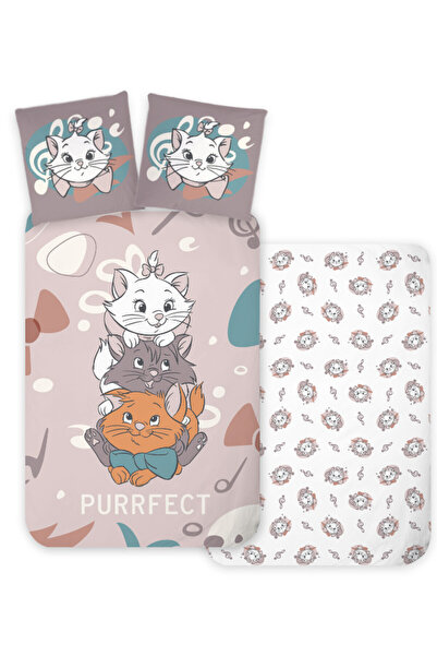 MARiE Disney Purrfect bedding for children, kindergarten 100×135 cm, 40×60 cm
