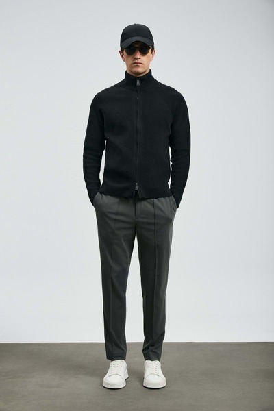 Lufian 112190329 Simon Smart Men's Chino Pants Slim Fit Men's Pants Green