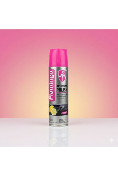 Flamingo Flamingo Dashboard Polish Spray Lemon Scent 220ml – Shine and Protect Your Car's Interior
