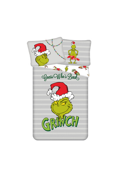 The Grinch Set de lenjerie de pat Grinchul Guess Who's Back 140x200 cm, 70x90 cm