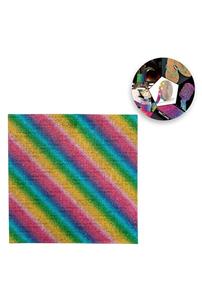 OEM Rainbow Rhinestone Sticker Sheet 20x20cm