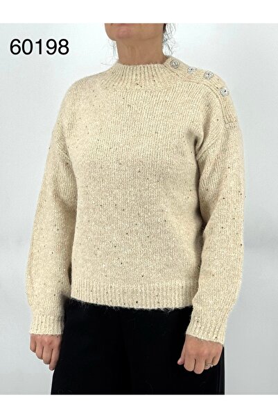 FRANCO FERRI Sweater with shoulder accessory