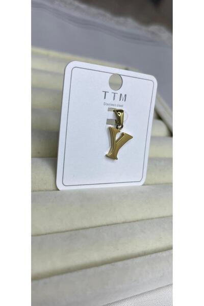 ZRN AKSESUAR XUPING TTM Y HARFİ KOLYE UCU 14 K RENK TÜM KOLYELERİNİZLE KULLAN...