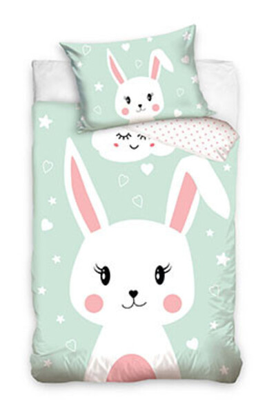 Animals Rabbit children's bedding set 90x120 cm, 40x60 cm