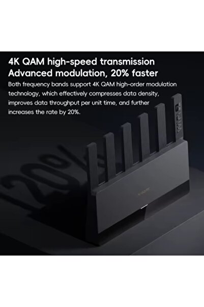 Xiaomi BE6500 Wi-Fi 7 Wireless Router, Quad-Core, MLO Dual-Band, 4x 2.5G Ports, Mesh, Black
