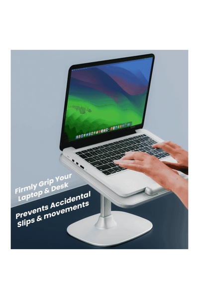 MOXEDO Multi Functional Laptop Stand Adjustable Height Angle Ergonomic Book Holder Desk Riser White