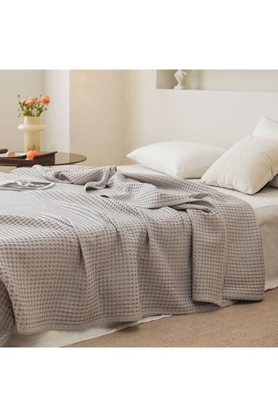 OEM Cooling Cotton Coverlet, 150x200 cm, Grey