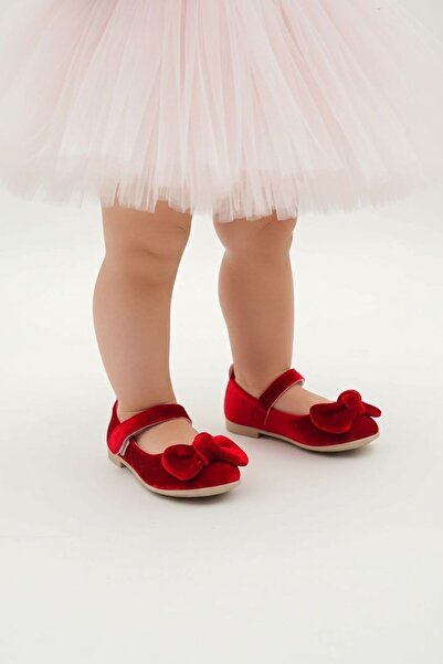 Görkem bebe ayakkabı ve tekstil Bow Detailed Baby Girl Ballerinas