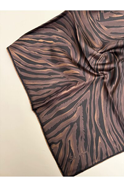 Silk Home Μεταξωτό μαντήλι με σχέδιο ζέβρας