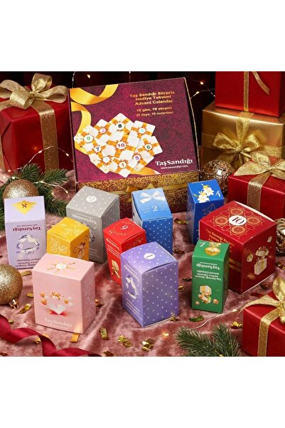 Taş Sandığı 10-Piece Surprise Gift Rosary Box - 10 Different Rosaries - 10-Day Advent Calendar Rosary Box