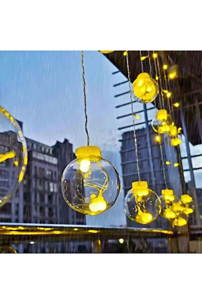 Generic Charming decorative lighting for events - LED string lights with transparent hanging balls (light curtain) for bedrooms and parties