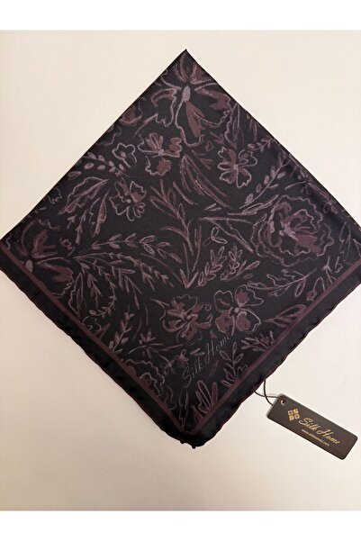 Silk Home Turquoise Pattern Twill Silk Scarf