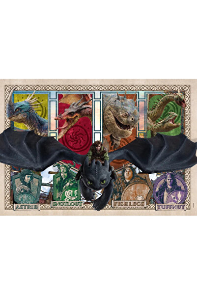 CLEMENTONI How to Train Your Dragon Mystic Skies Clementoni Puzzle 300 Pieces