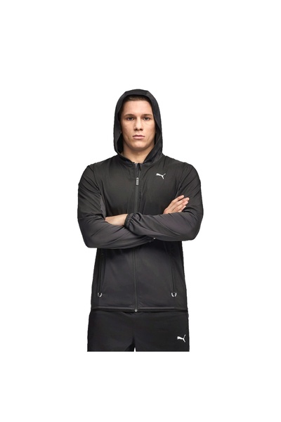 Puma Flex Fabric Mix Jacket Men's Black Running Jacket Men's Running Jacket 527588