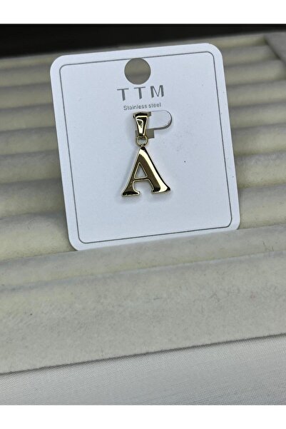 ZRN AKSESUAR XUPING TTM A HARFİ KOLYE UCU 14 K RENK TÜM KOLYELERİNİZLE KULLANILABİLİR