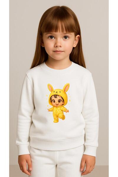 playwear Παιδικό Σετ Φούτερ ΚΙΤΡΙΝΗ ΣΤΟΛΗ Με στάμπα για κορίτσια και αγόρια μ...