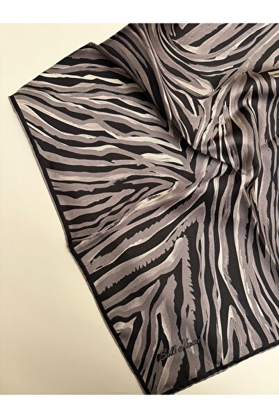 Silk Home Μεταξωτό μαντήλι με σχέδιο ζέβρας