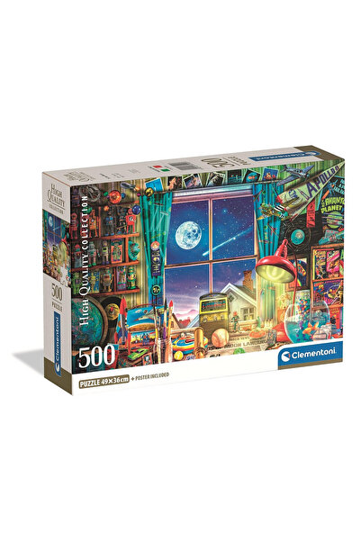 Colorate Colorat To the Moon Puzzle compact pentru camera copiilor, 500 de pi...
